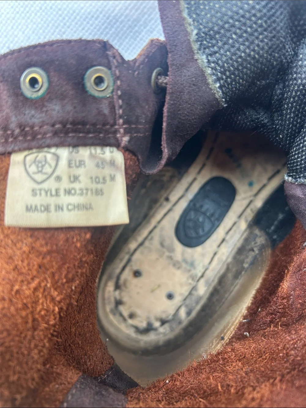 Ariat leather lace